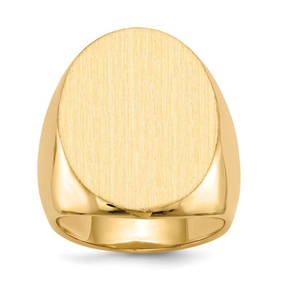 14K gold signet ring