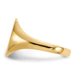 14K 9.5x11.0mm Open Back Signet Ring view