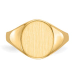 14K 9.5x11.0mm Open Back Signet Ring view