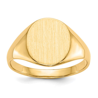 14K gold signet ring