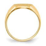 14K 11.0x12. Open Back Signet Ring view