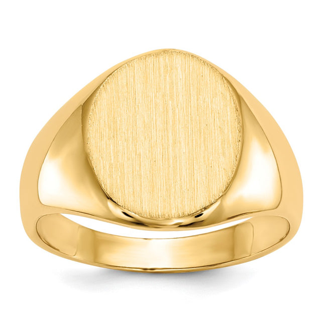 14K gold signet ring