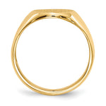 14K 11.5x13.5mm Open Back Signet Ring view