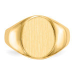 14K 11.5x13.5mm Open Back Signet Ring view