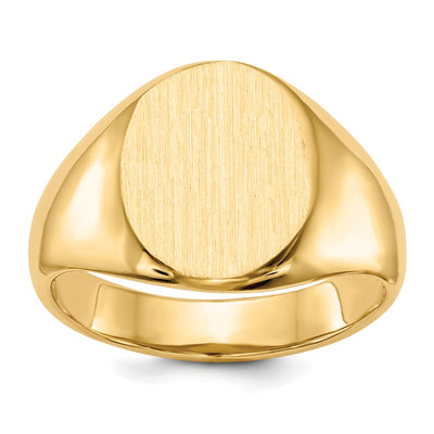 14K gold signet ring