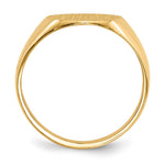 14K 11.5x13.0mm Open Back Mens Signet Ring view