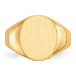 14K 11.5x13.0mm Open Back Mens Signet Ring view
