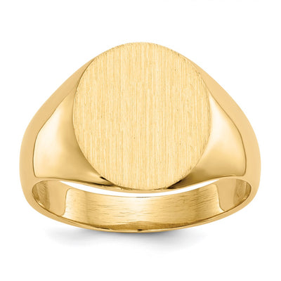 14K gold signet ring