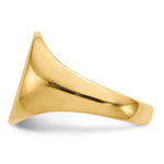 14K 12.5x16.0mm Open Back Mens Signet Ring view