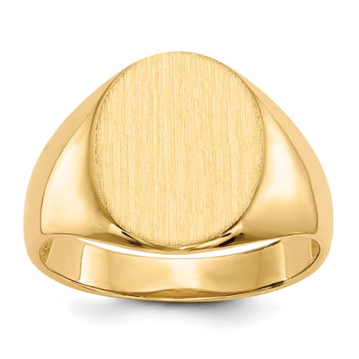 14K gold signet ring