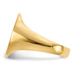 14K 14.0x18.0mm Open Back Mens Signet Ring view