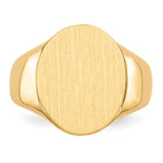 14K 14.0x18.0mm Open Back Mens Signet Ring view