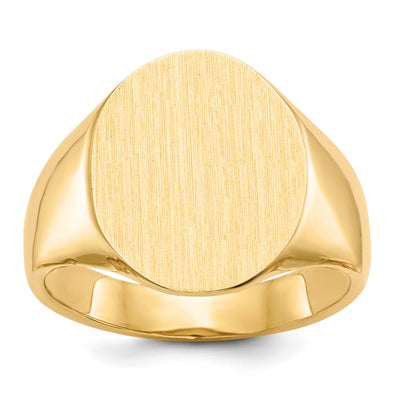 14K gold signet ring
