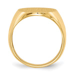 14K 16.0x20.5mm Open Back Mens Signet Ring view