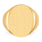 14K 16.0x20.5mm Open Back Mens Signet Ring view