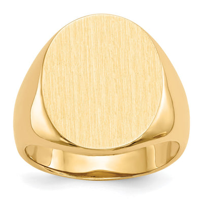 14K gold signet ring