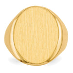 14K 16.5x20.0mm Open Back Mens Signet Ring view