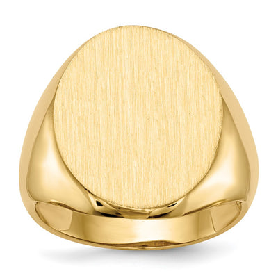 14K gold signet ring
