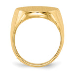 14K 18.0x22.0mm Open Back Mens Signet Ring view