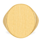 14K 18.0x22.0mm Open Back Mens Signet Ring view