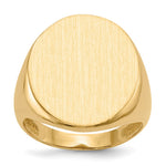 14K 18.0x22.0mm Open Back Mens Signet Ring view