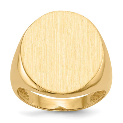 14K gold signet ring