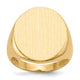14K 18.0x22.0mm Open Back Mens Signet Ring