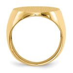 14K 19.0x26.5mm Open Back Mens Signet Ring view