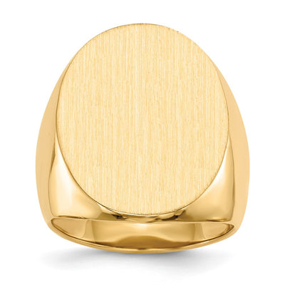 14K gold signet ring