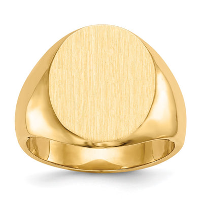 14K gold signet ring