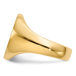 14K 14.0x17.5mm Closed Back Mens Signet Ring view
