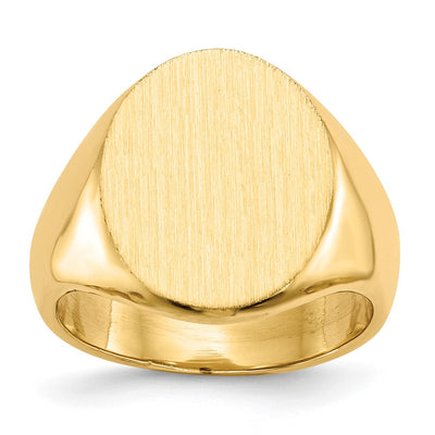 14K gold signet ring