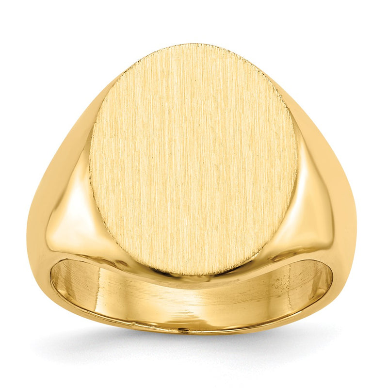 14K gold signet ring