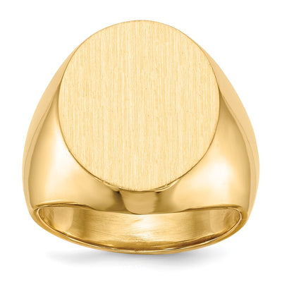 14K gold signet ring