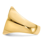 14K 17.5x19.5mm Closed Back Mens Signet Ring view