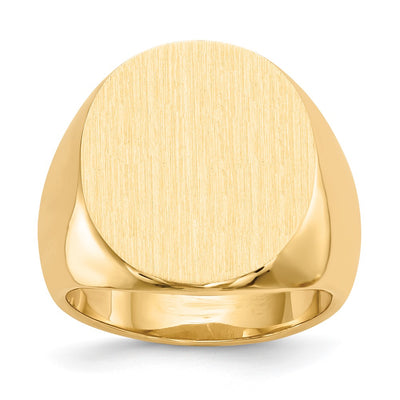 14K gold signet ring