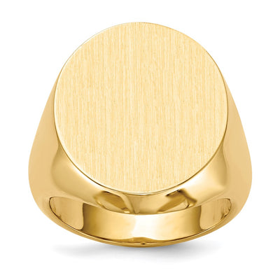 14K gold signet ring