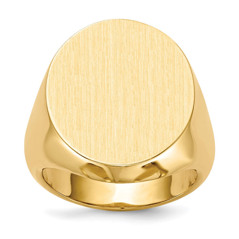 14K gold signet ring