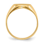 14K 12.0x14.5mm Open Back Mens Signet Ring view