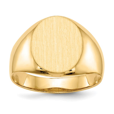 14K gold signet ring