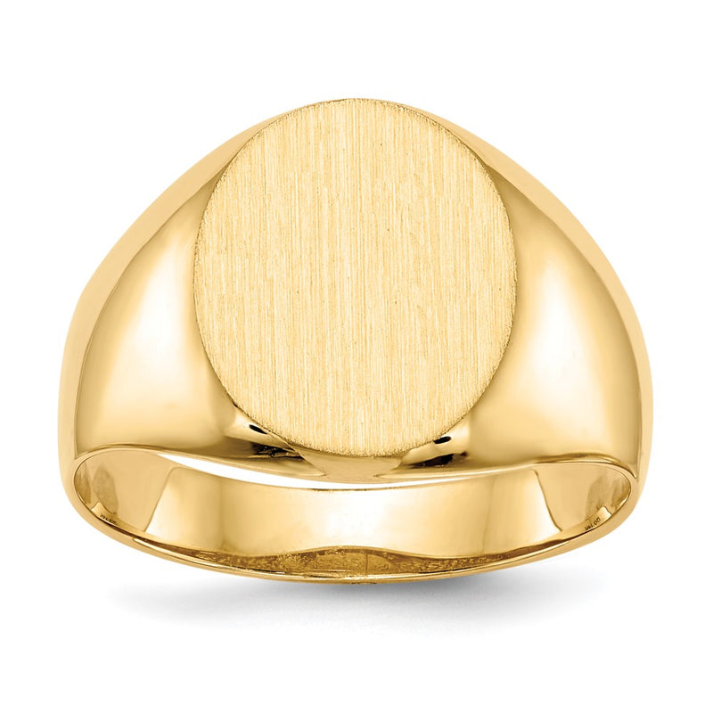 14K gold signet ring