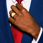 14K x Open Back Mens Signet Ring view