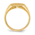 14K x Open Back Mens Signet Ring view
