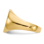 14K x Open Back Mens Signet Ring view
