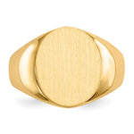 14K x Open Back Mens Signet Ring view