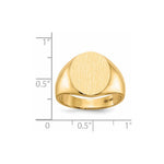 14K x Open Back Mens Signet Ring view