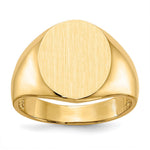 14K x Open Back Mens Signet Ring view