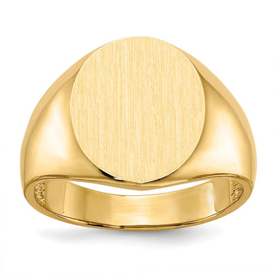 14K gold signet ring