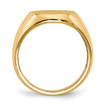 14K 13.5x16.0mm Open Back Mens Signet Ring view