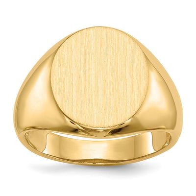 14K gold signet ring